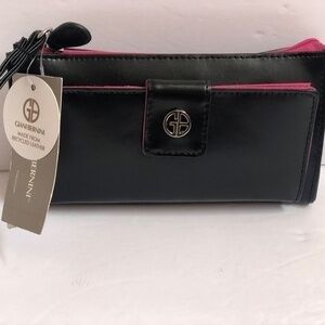 Giani Bernini Wallet Wristlet Black/Pink